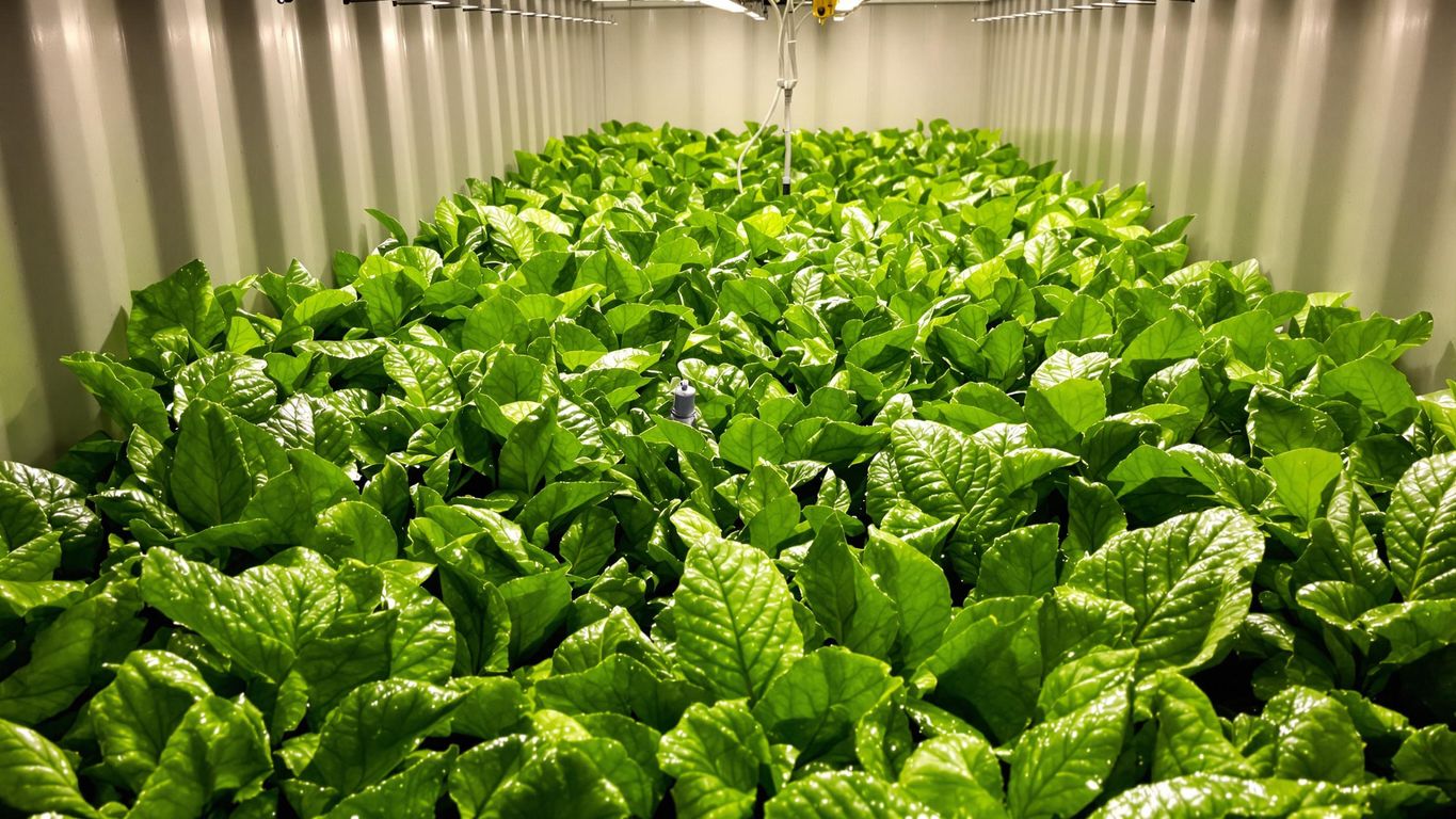40FT Shipping Container Greenhouse Farm with Hydroponics Growing System for Vegetables visual data 2